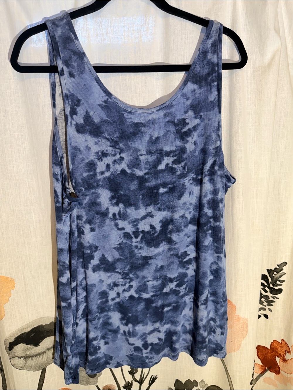 Terra & Sky Blue Tie-Dye Scoop Tank - Picture 3 of 7